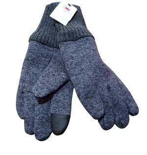 West Loop Men's Knit Glove 3M Thinsulate Lining Gray Heather One Size Fits Most